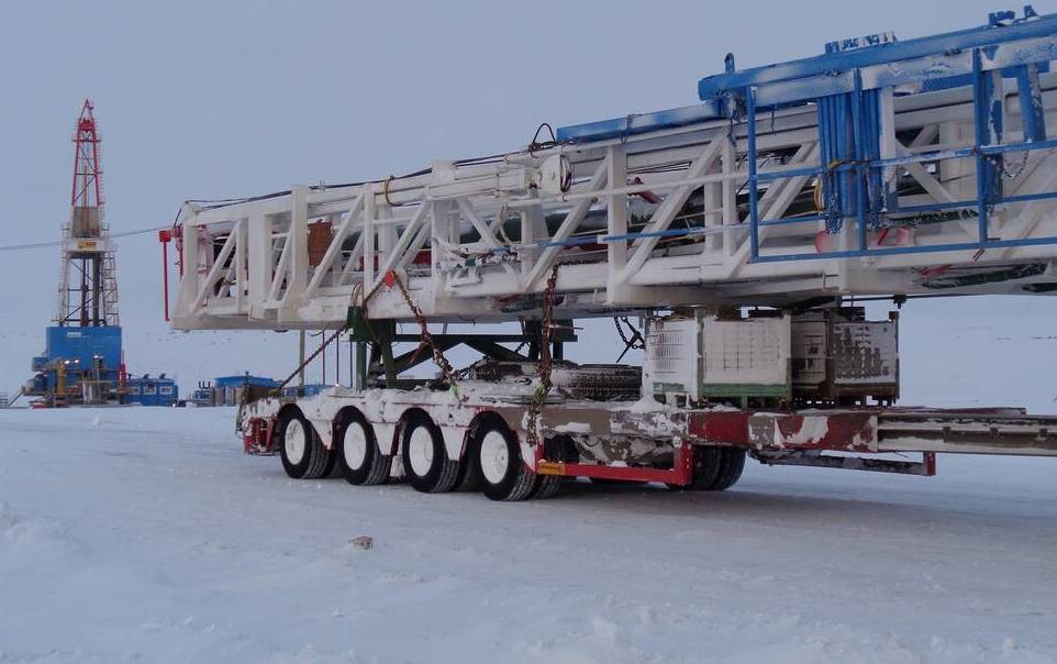 Перевозка буровых установок и бригад <br>